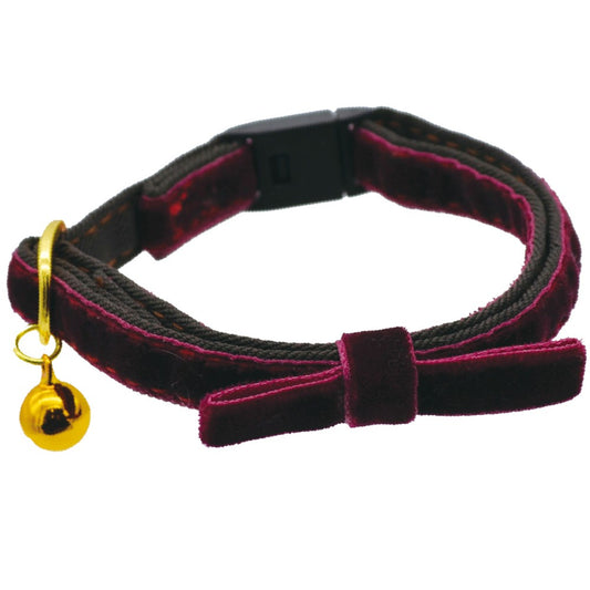 CattyMan Le Collier Minuet Stylish La Romanée Red Velvet Cat Collar