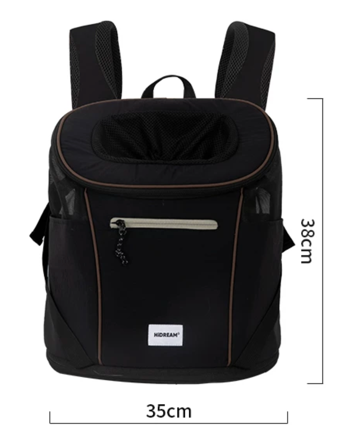 (NEW) HiDream Freedom Go Front Pet Carrier for Cats & Small Dogs - Black