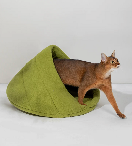 HiDream Cozy Fleece Cat Cave Bed