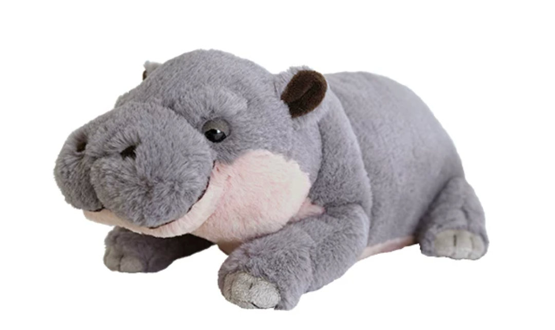 LYING HIPPO STUFFED TOY Small
