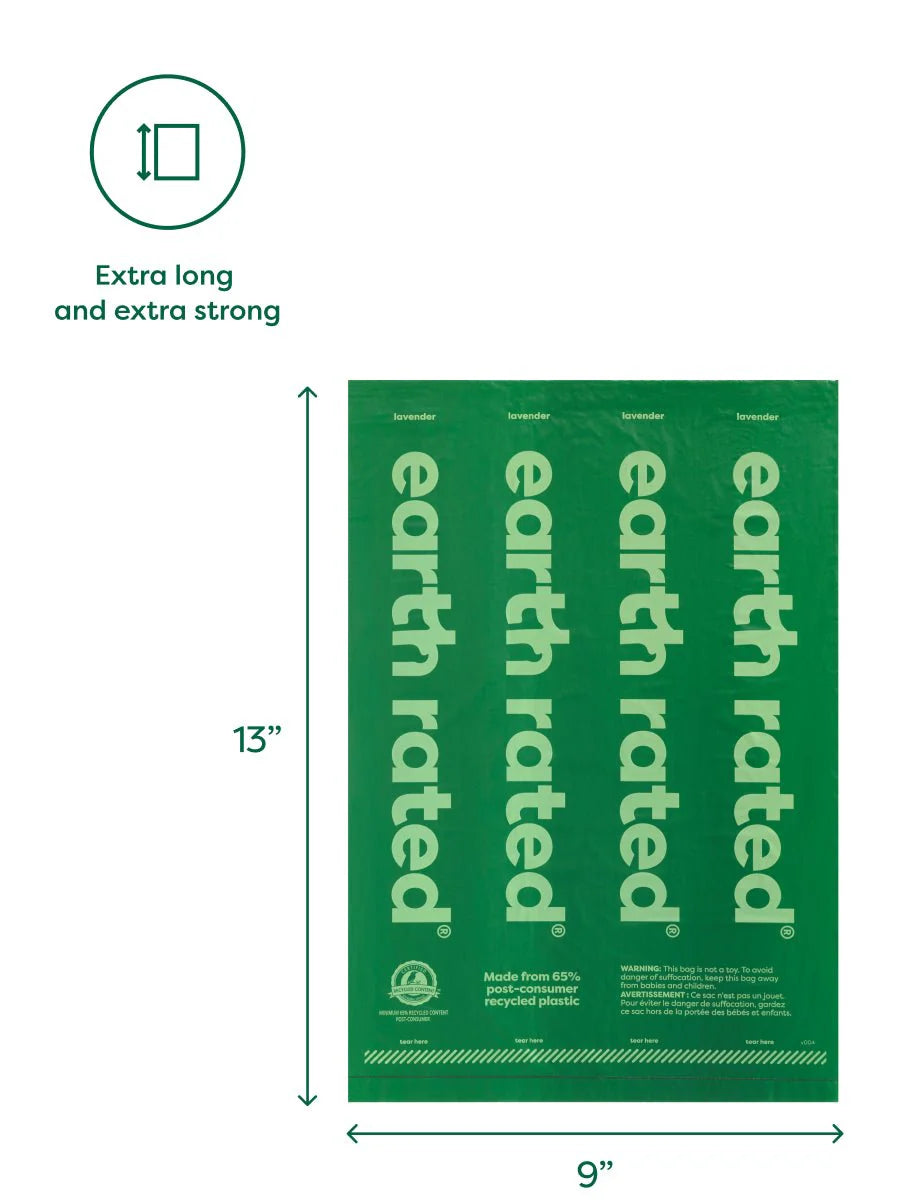 Earth Rated Poop Bag Dispenser with 15 Bags