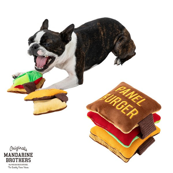 Mandarine Brothers Burger Nosework Enrichment Dog Toy