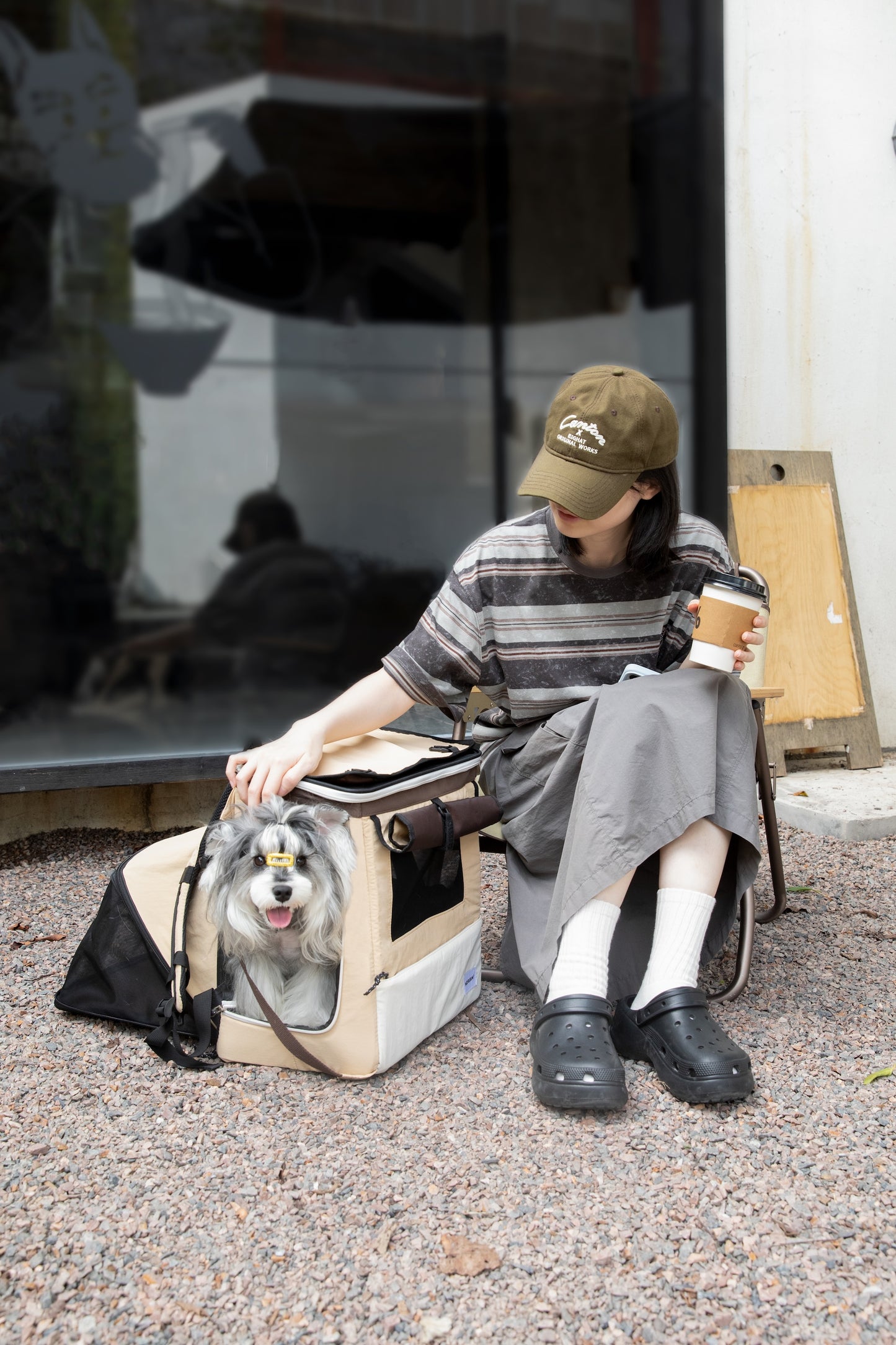 HiDream Expandable Tent Pet Backpack Carrier for Cats & Small Dogs-Light Blue