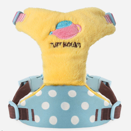 Plush Small Dog Harness - Yellow