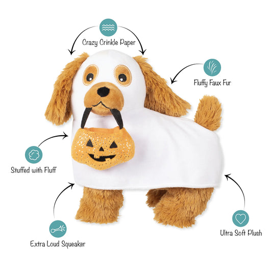 FRINGE STUDIO HAUNTIN' HOUND PLUSH DOG TOY HALLOWEEN