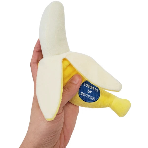 Squeaky Banana Dog Toy | BESTEVER Love Pets
