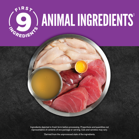 ORIJEN™ CHUNKS & SHREDS - CHICKEN & TUNA ENTRÉE (KITTEN) 85g