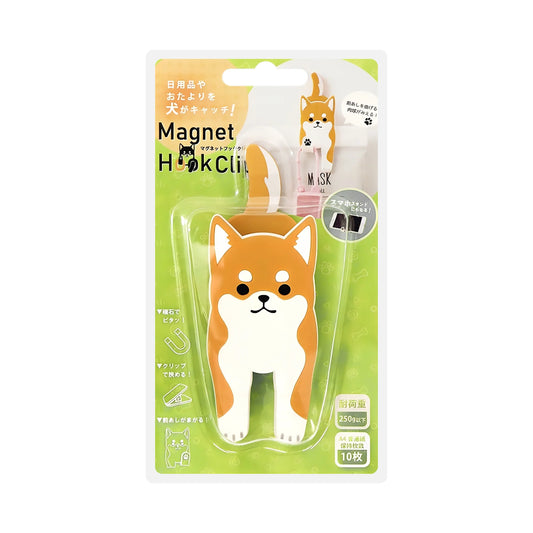 Toyo Case Refrigerator Magnet Hook with Clip - Shiba Inu