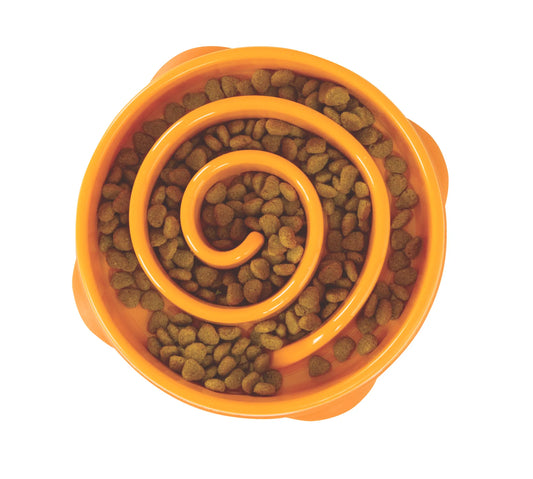 OUTWARD HOUND FUN FEEDER MINI ORANGE