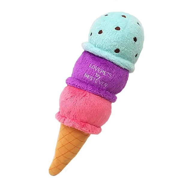 Squeaky Ice Cream Dog Toy | BESTEVER Love Pets