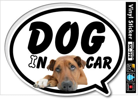 Dog in Car Car Sticker - CK-398