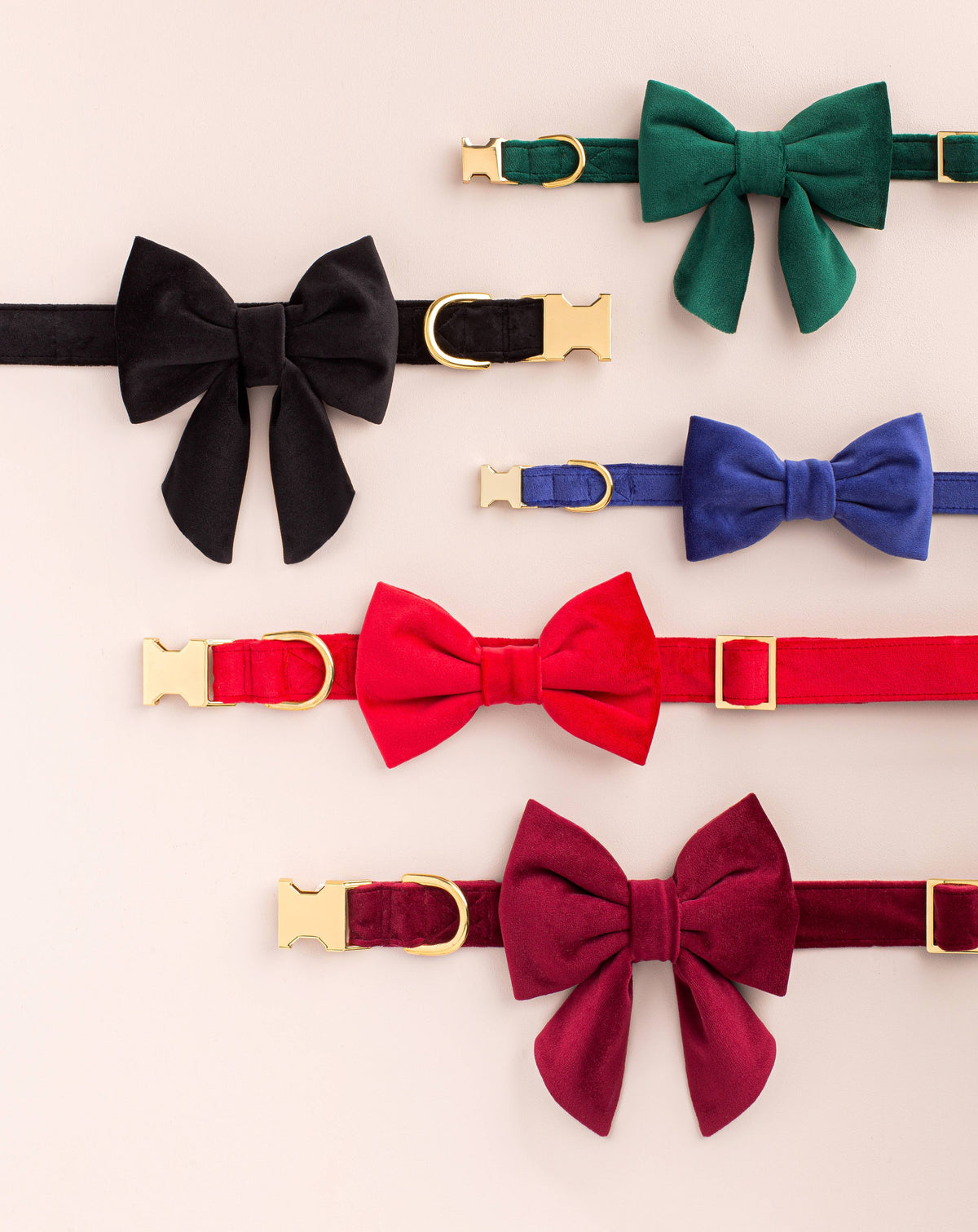 The Foggy Dog Burgundy Velvet Lady Dog Bow