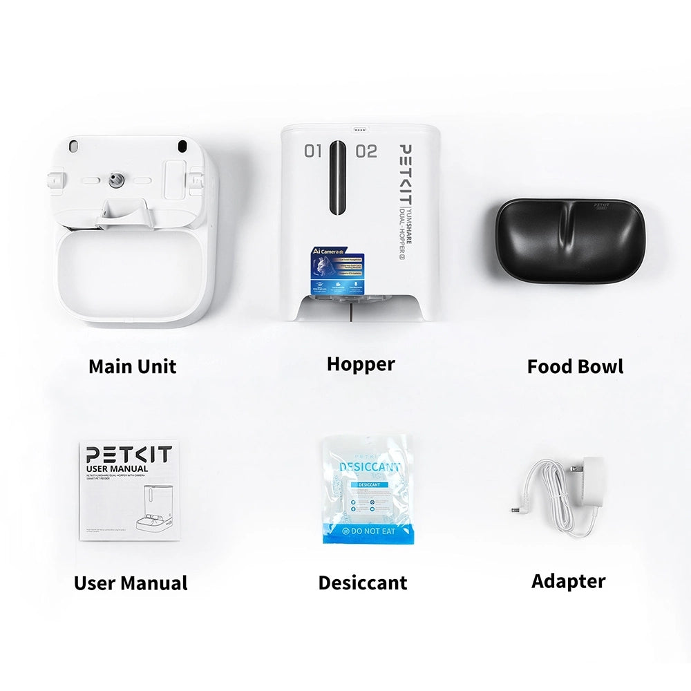 (New) PETKIT YumShare Dual-Hopper 2 Smart Feeder With Camera
