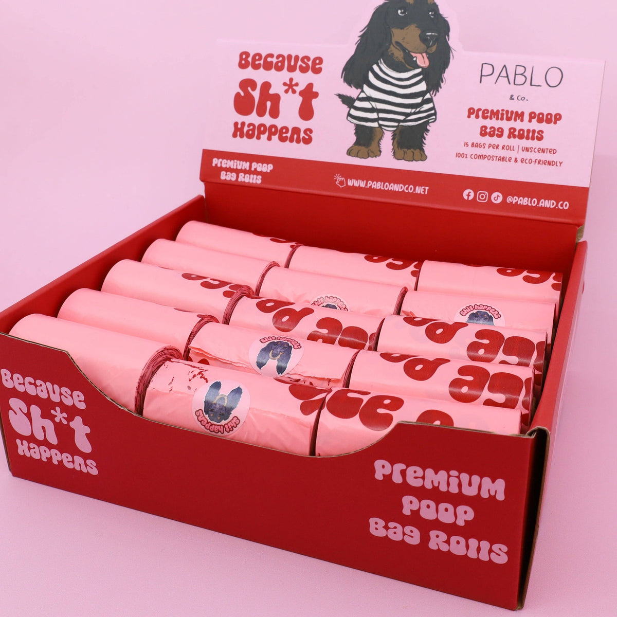 Pablo & Co. Boutique Premium Dog Poop Bags (one Rolls)