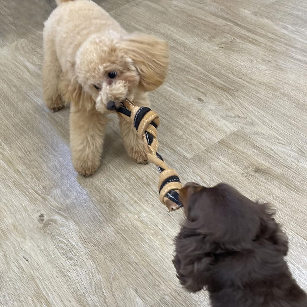 DoggyMan LEATHER MADE ROPE DOG TOY