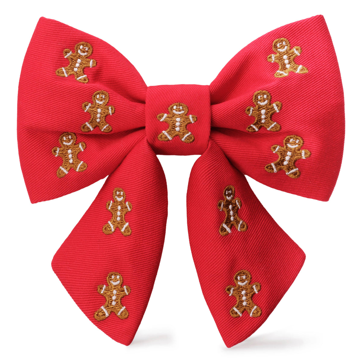 The Foggy Dog Gingerbread Man Embroidered Lady Dog Bow