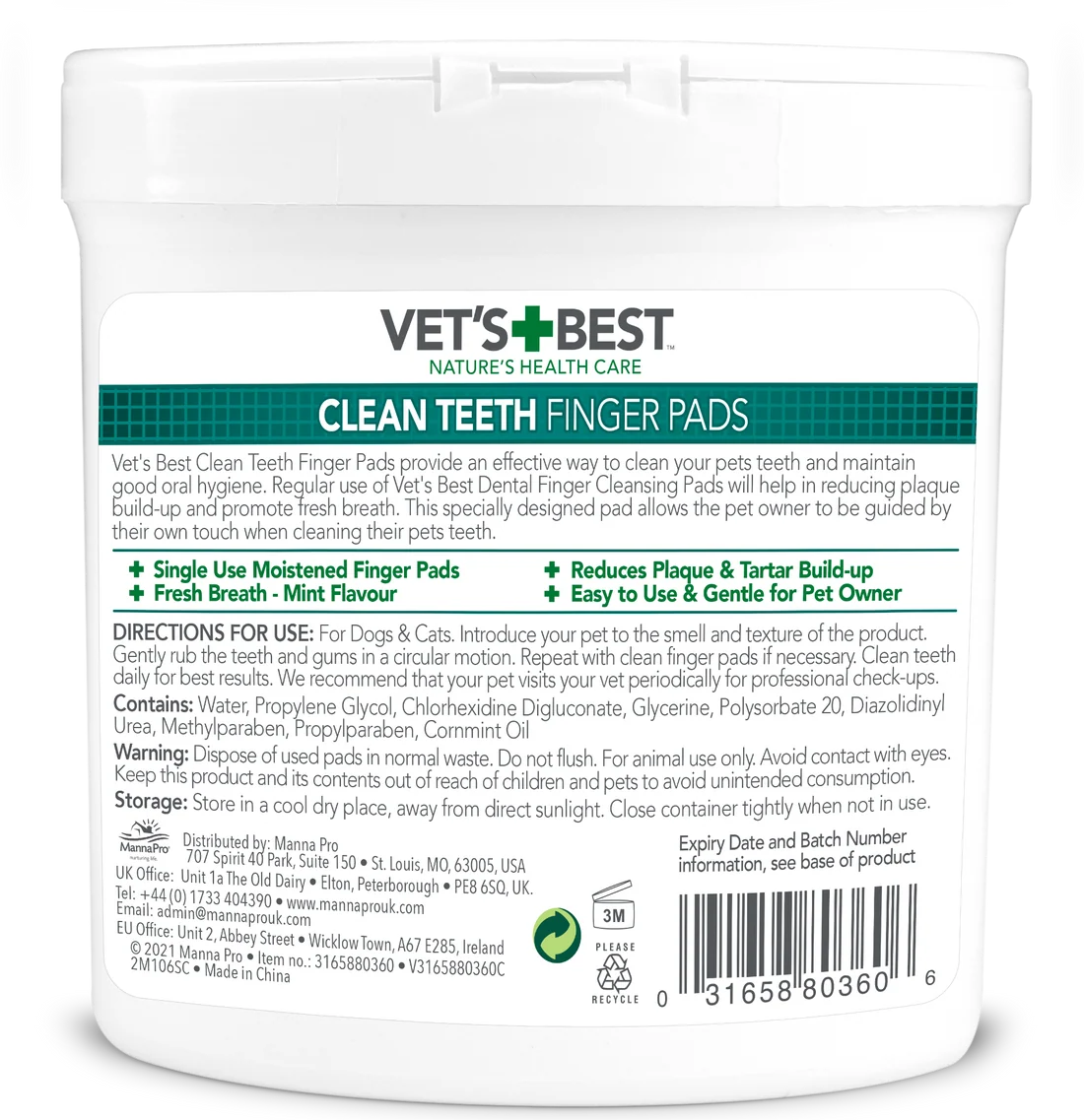 VET'S BEST Clean Teeth Finger Pads
