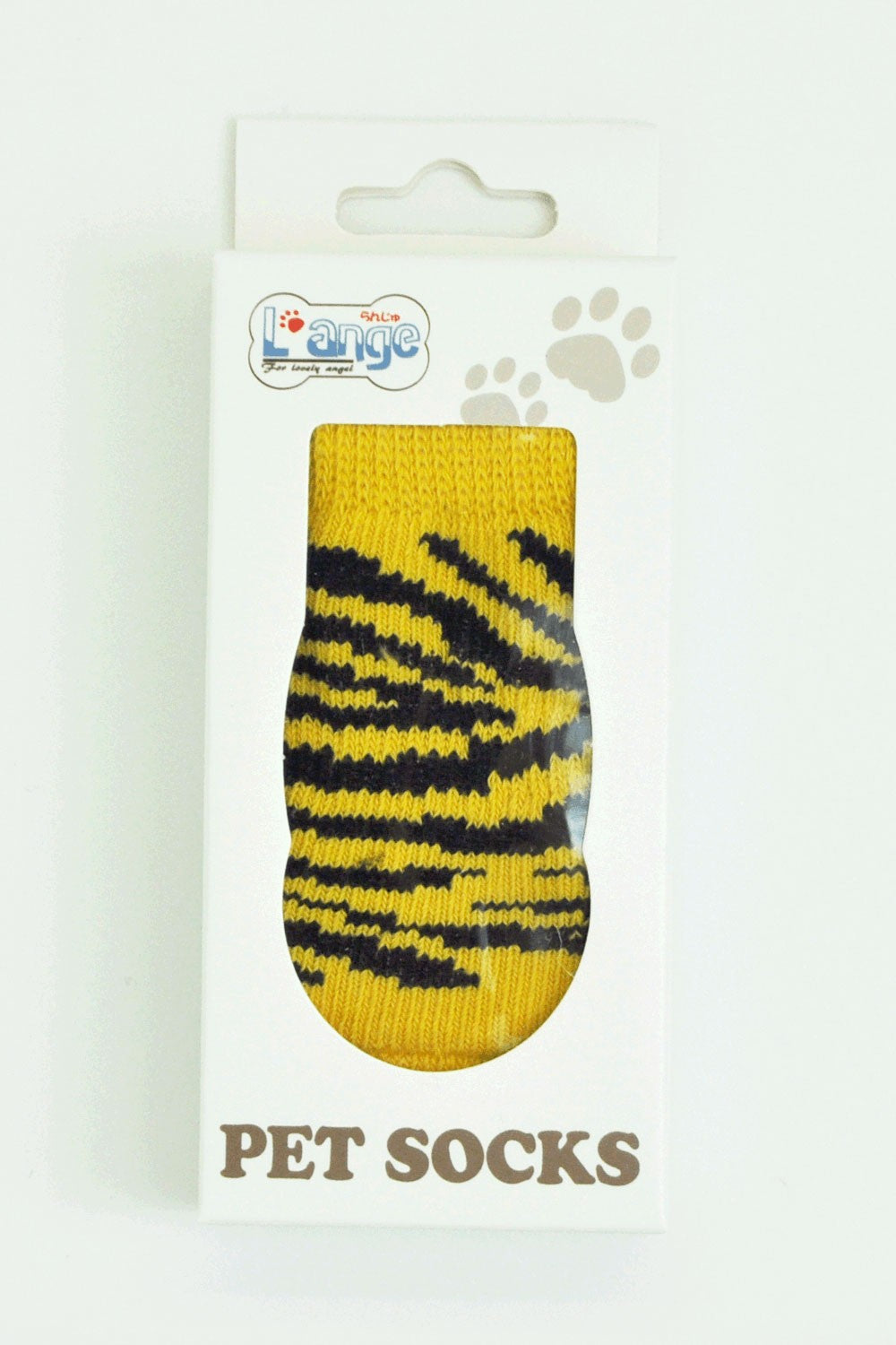 L'ange Pet Socks 4 Pack Tiger
