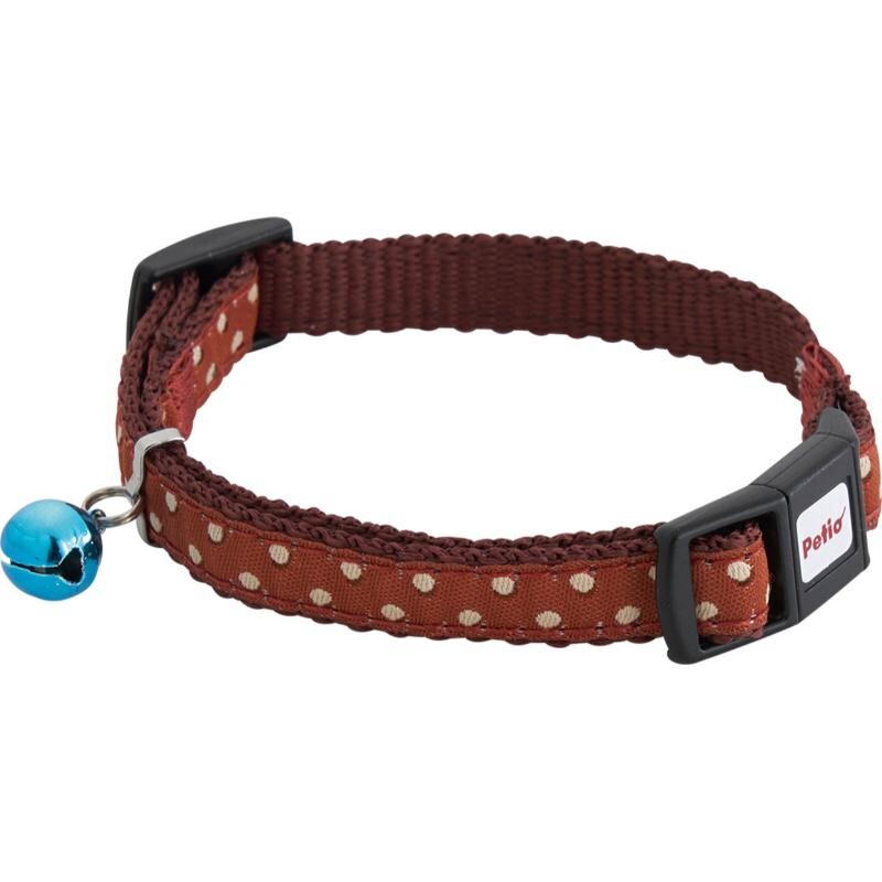 Petio Cat Collar – Polka Dot – Brown