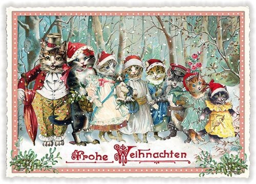 Christmas Postcard – Glitter & Die-Cut (Made in Germany) PK875