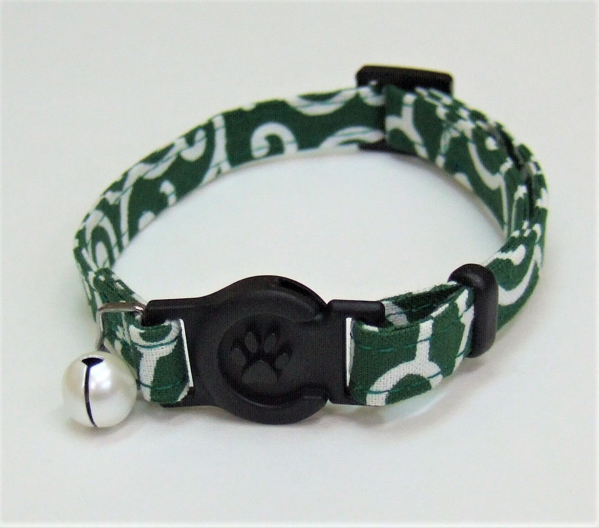 Okano Cotton Cat Collar – Green