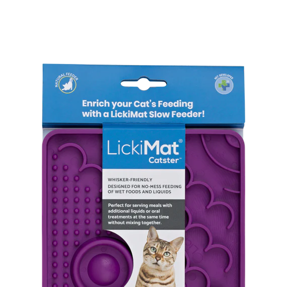 LICKIMAT CAT CLASSIC CATSTER PURPLE 15x15cm