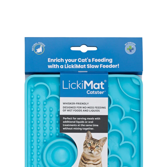 LICKIMAT CAT CLASSIC CATSTER Turquoise 15x15cm