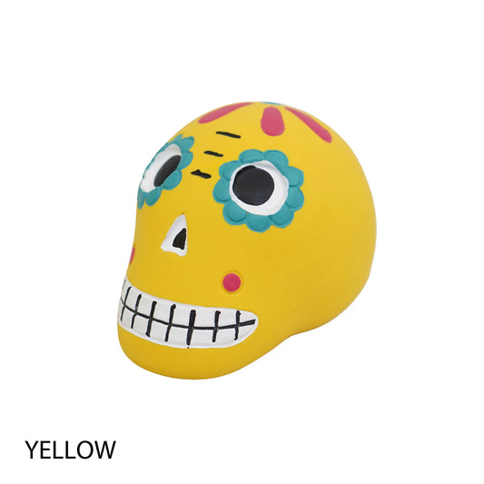 Mandarine Brothers Mexican Skull Squeaky Dog Toy