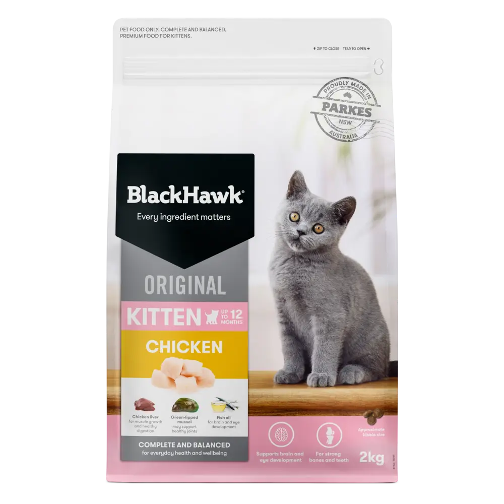 Black Hawk Original Kitten Food Chicken Cat Dry Food