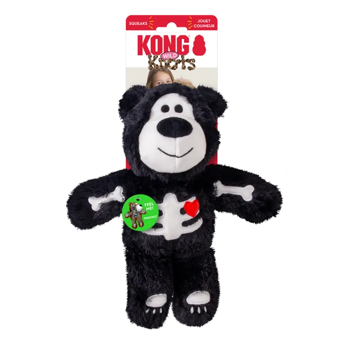 KONG Halloween WKnot Skeleton Bear Md/Lg