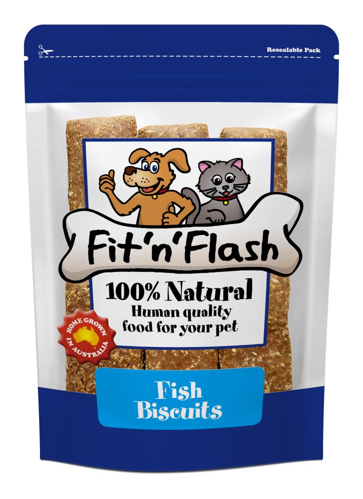 Fit'n'Flash Fish Biscuits Dog Treats 400g