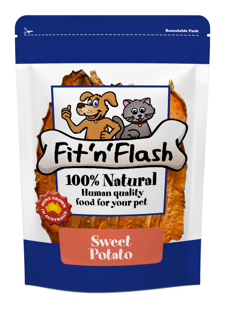 Fit'n'Flash Sweet Potato Chips Dog Treats 50g