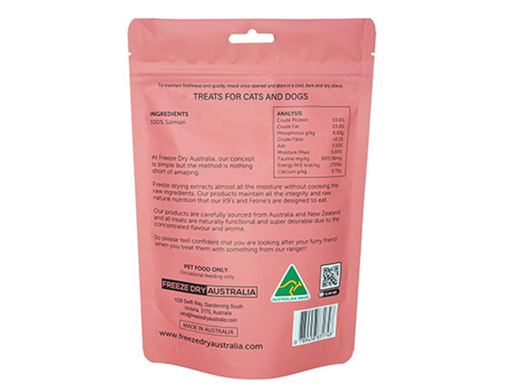 Freeze Dry Australia Freeze Dried Salmon Bellies 100g
