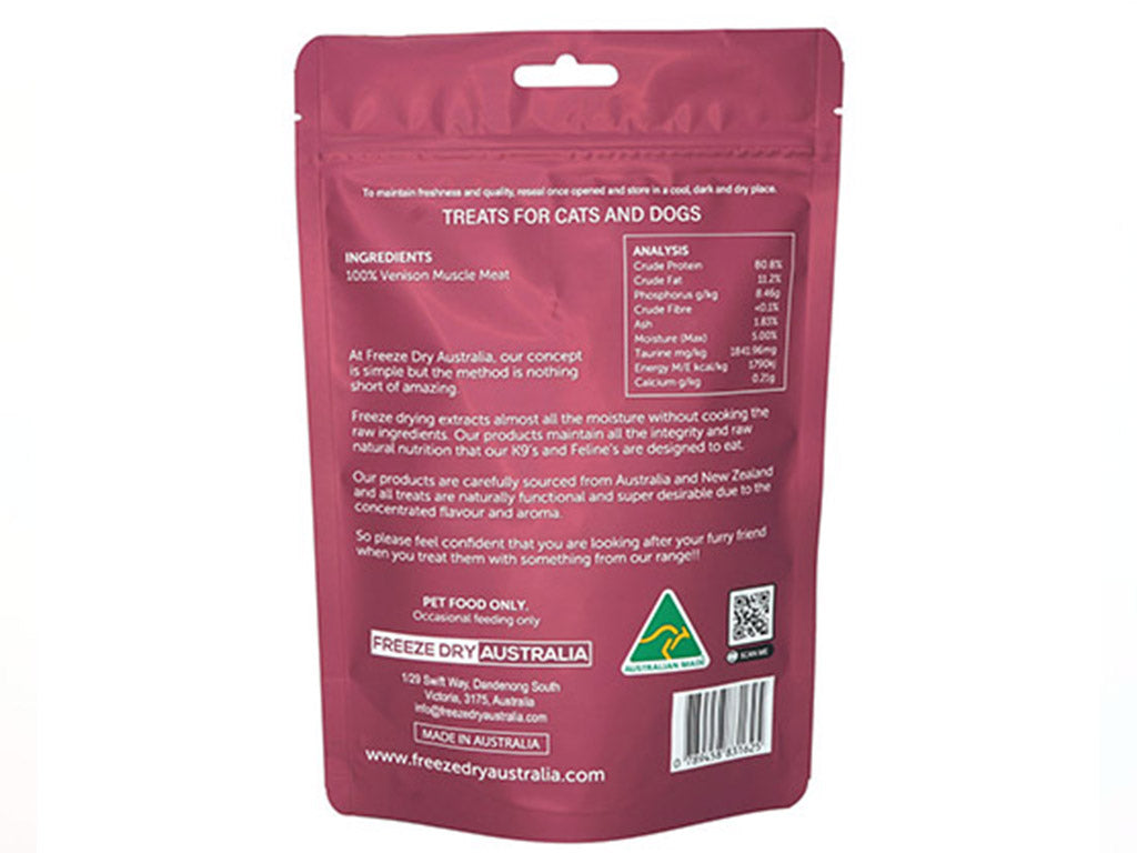 Freeze Dry Australia Freeze Dried Venison Cookie - Pet Treats
