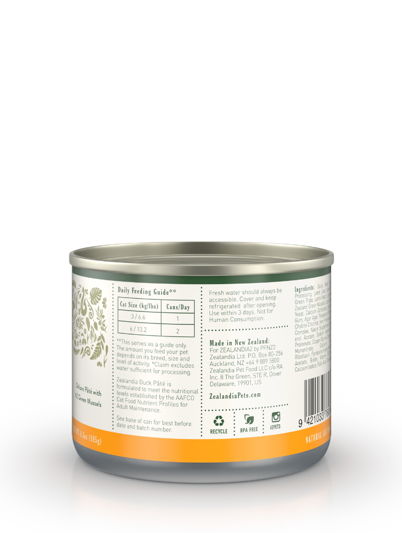 ZEALANDIA Duck Pate Cat Wet Food 170g