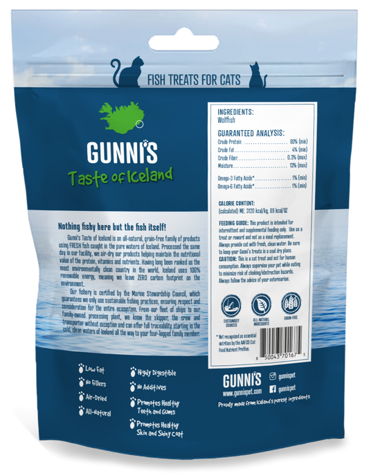 GUNNI'S Wolffish Mini Morsels Cat Treats