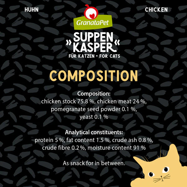 GranataPet Suppenkasper - Chicken PUR Wet Cat Food Broth Can