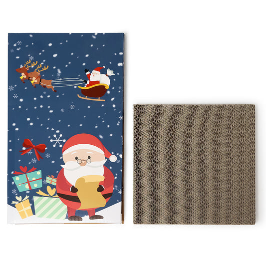 Christmas Cottage Cardboard Scratcher