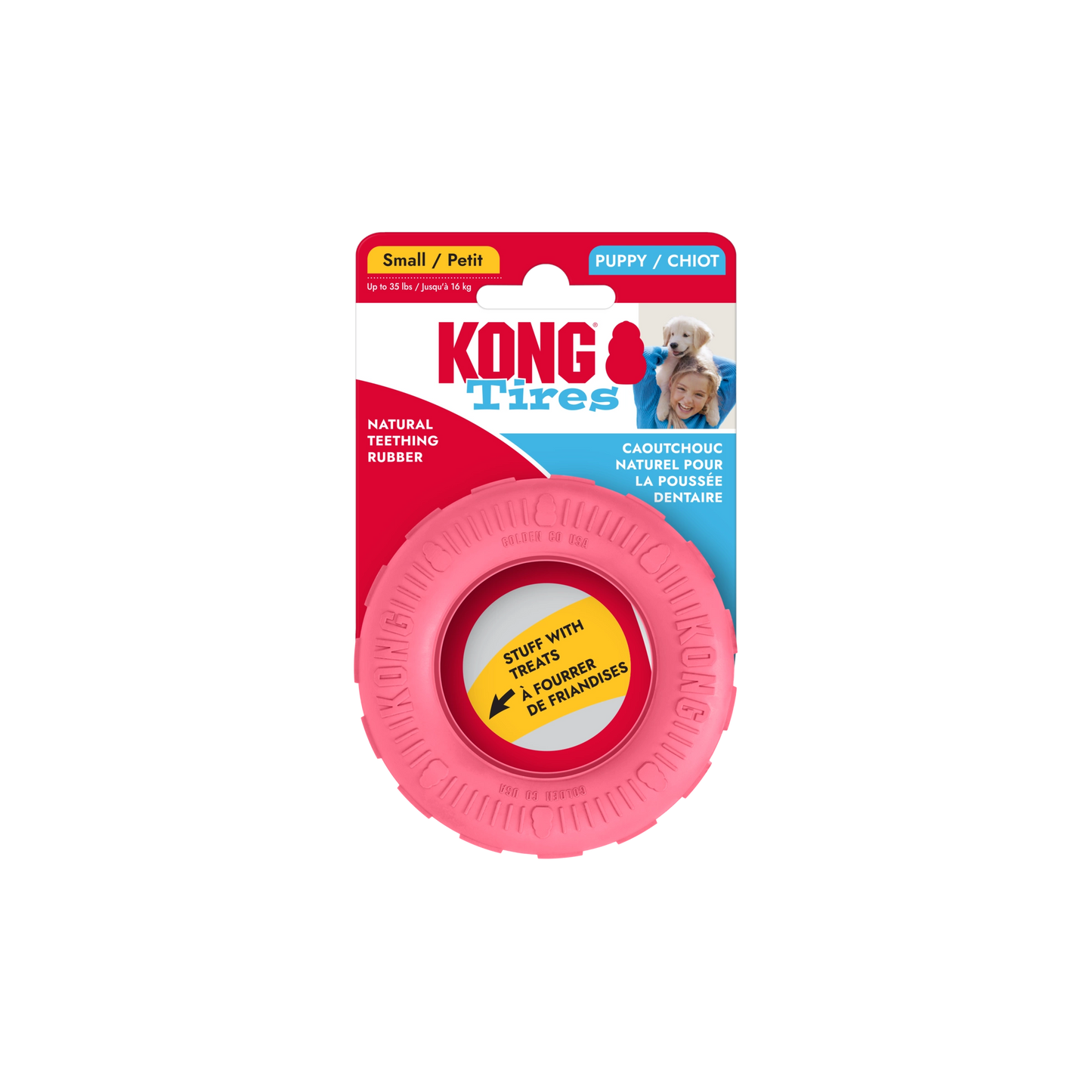 KONG® Puppy Tires Small Dog Toy