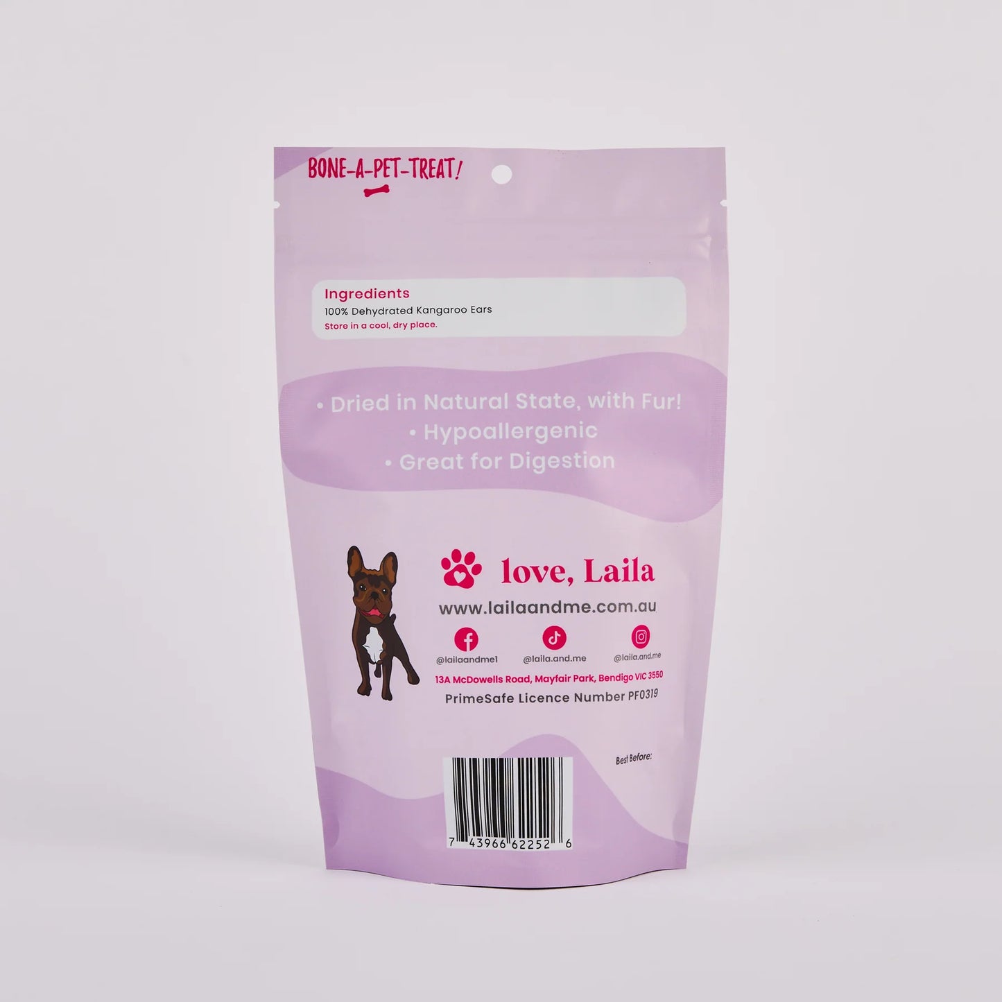 Laila and Me Kangaroo Ears with Fur 50g