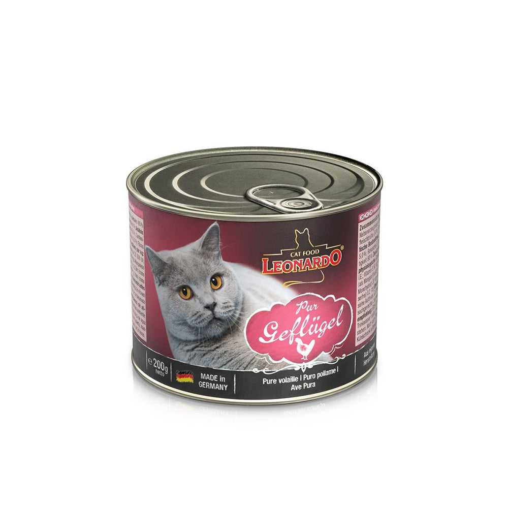 LEONARDO Quality Selection Pure Poultry
Wet Cat Food 200g