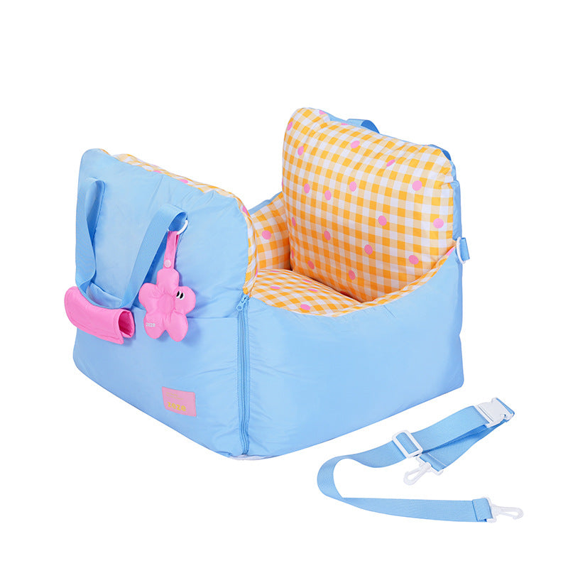 Zeze Dog Car Seat Bed (Yellow & Blue)