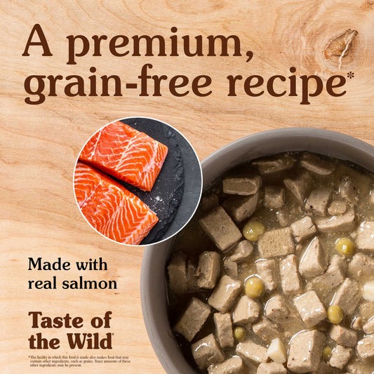Taste of the Wild Wetlands Canine Formula with Salmon in Gravy for Dogs Can 390g