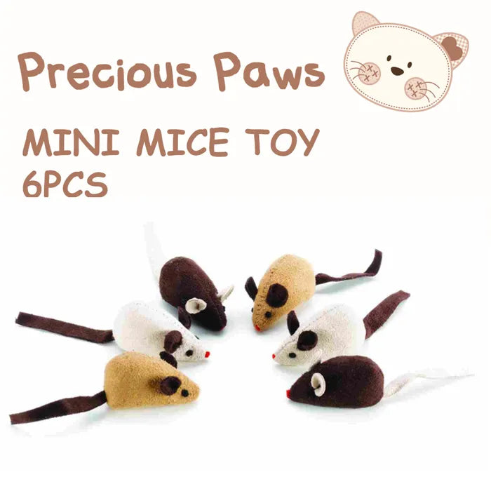 Petface Precious Paws Kitten Mini Mice 6Pcs