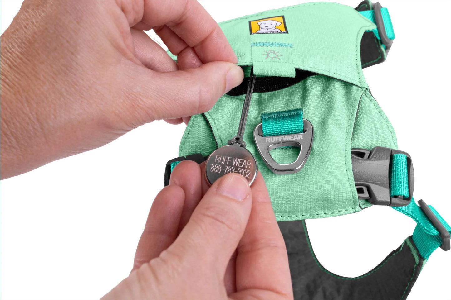 RUFFWEAR Hi & Light Harness Sage Green