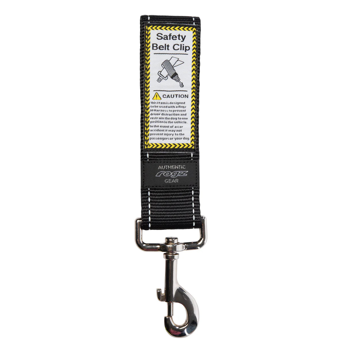 Rogz Utility Car-Safe SeatBelt Clip Black