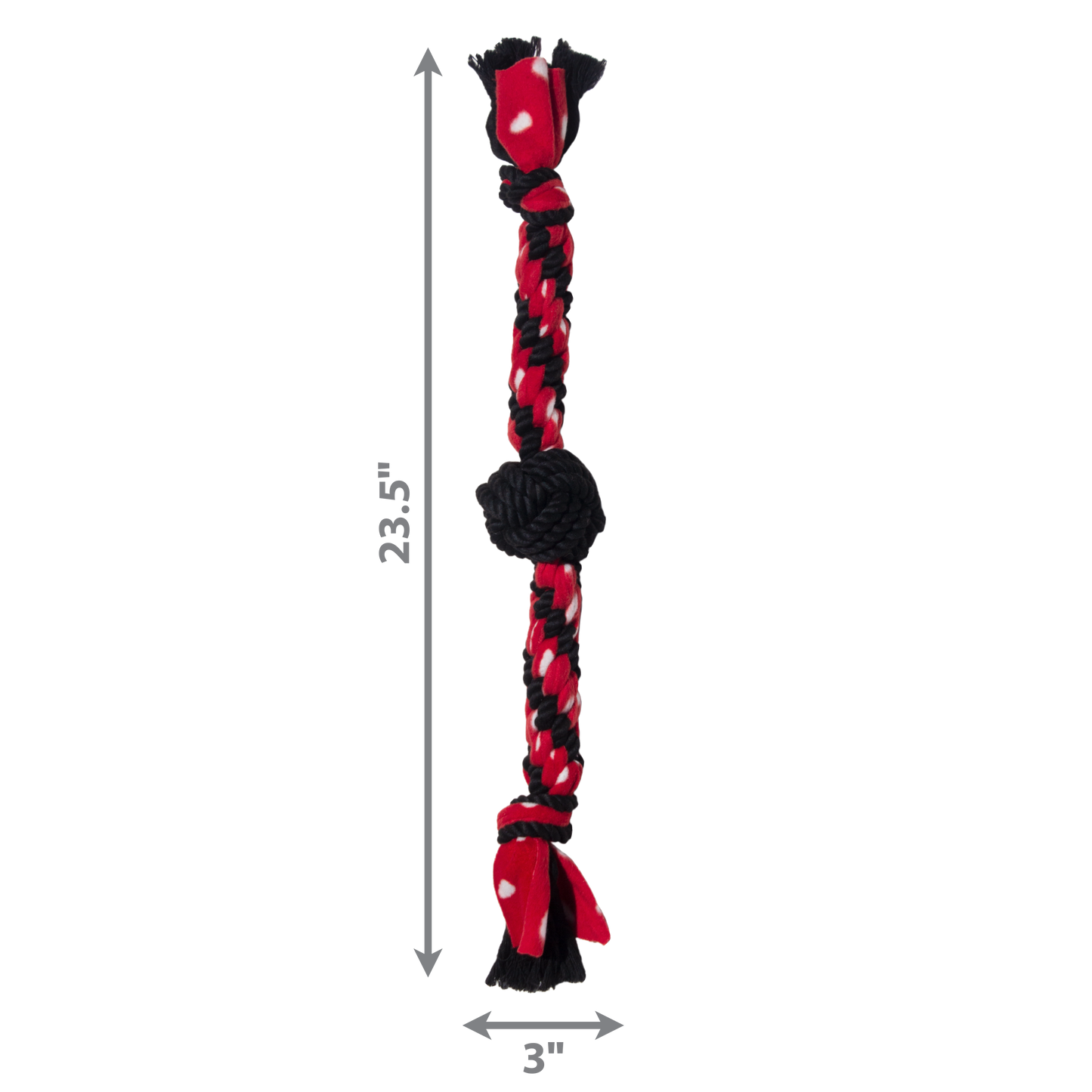 KONG SIGNATURE ROPE DUAL KNOT WITH BALL Dog Toy