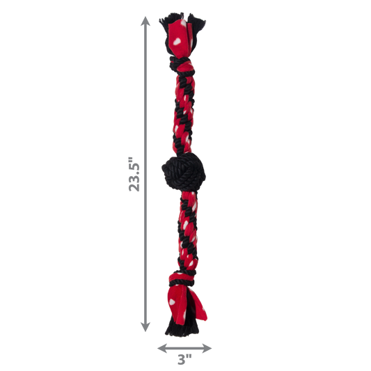 KONG SIGNATURE ROPE DUAL KNOT WITH BALL Dog Toy