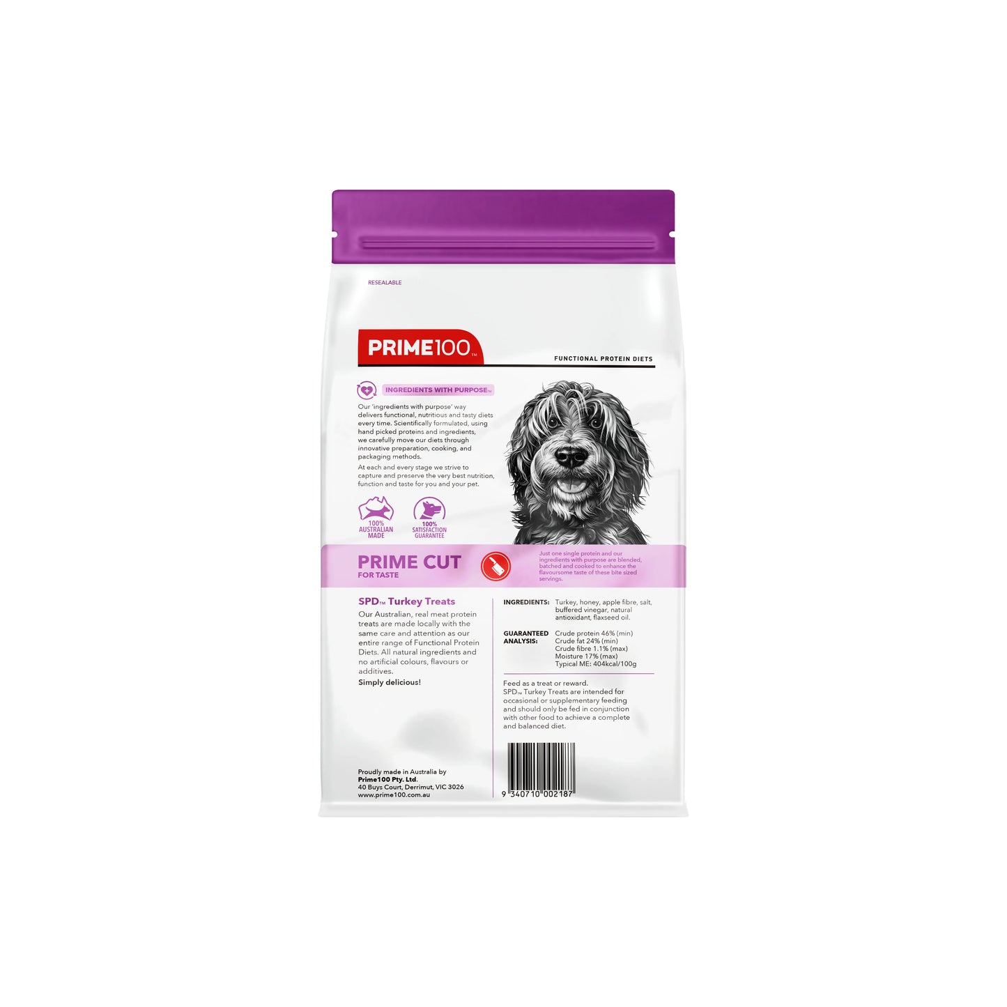 PRIME SPD PRIME CUT TURKEY TREATS 100G