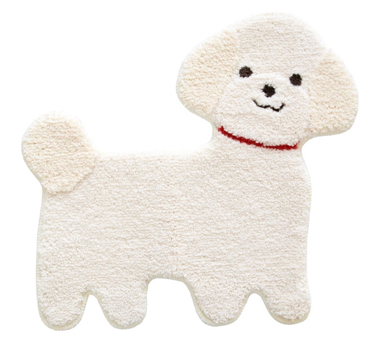 White Bichon Frise Decorative Floor Mat